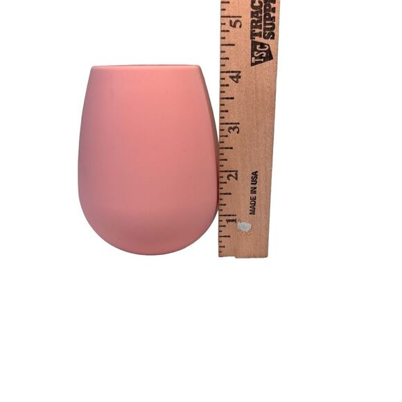 Travel Silicone Pink Wine Glasses with Pouch Picnic Odeme What a Pair - Picture 3 of 5